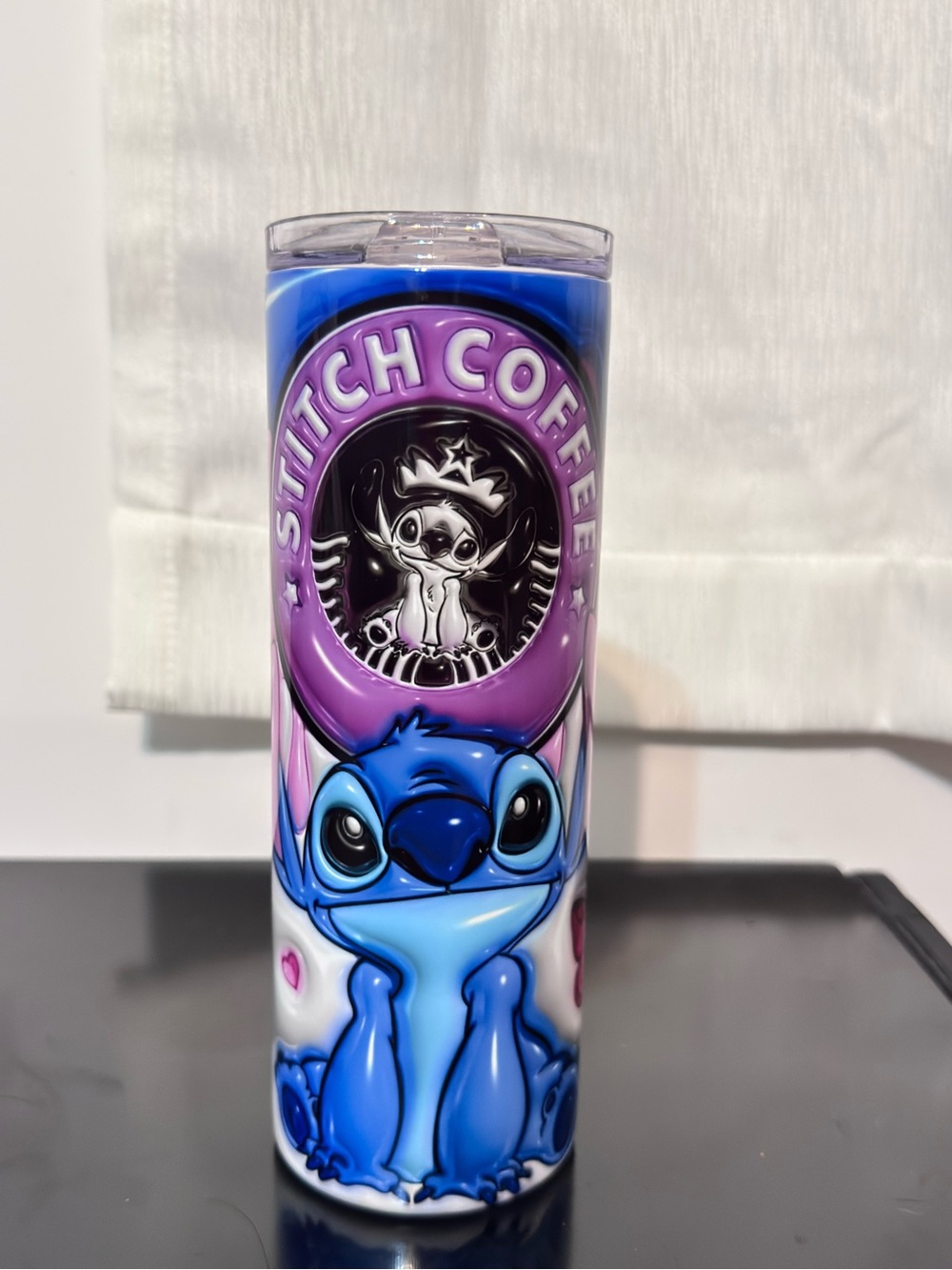 Stitch Coffee Insulated Tumbler - Blue & Purple